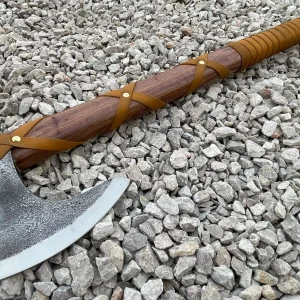Viking Axe Custom Handmade Carbon Steel Tomahawk Axe W/ Leather Sheath,BL-2202